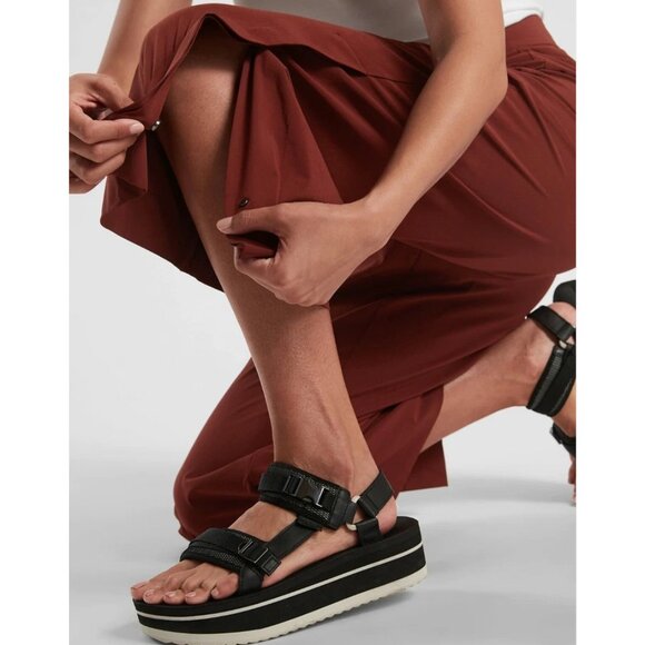 Athleta Tribeca Crop City Pants Navy Wide Leg Size 4P Navy Blue - Picture 4 of 14